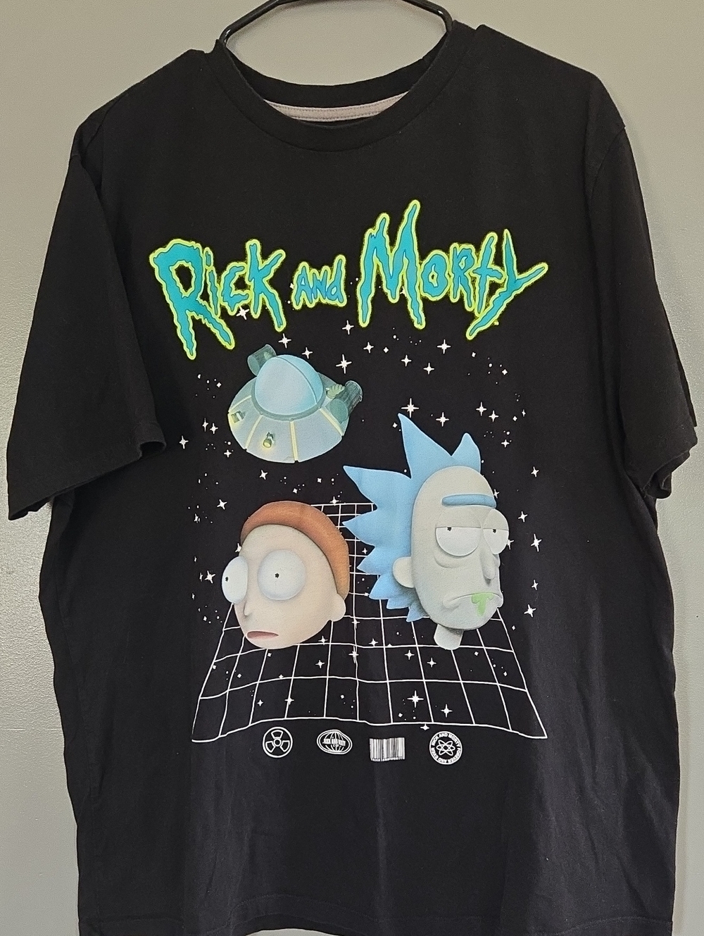 Rick and Morty Black Graphic Short Sleeve Tee